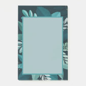 Dark Greenery Elegant Post-it Klebezettel (Vorderseite)
