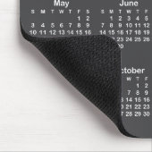 Dark Grey and White 2026 Calendar Mousepad (Ecke)