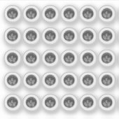 Dark Grey Gluten Free Wedding Place Meal Choice Aufkleber (Vorderseite)