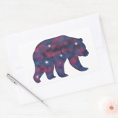 Dark Grizzle Bär Starscape Sticker (Umschlag)