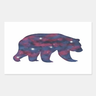 Dark Grizzle Bär Starscape Sticker
