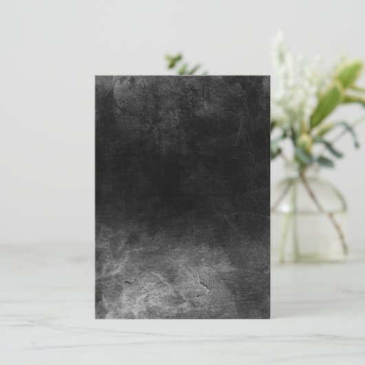 Dark Grunge - B&W Save The Date (Stehend Vorderseite)