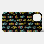 Dark Grunge Cactus Pattern Case-Mate iPhone Hülle (Rückseite (Horizontal))