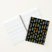 Dark Grunge Cactus Pattern Notizbuch (Innenseite)