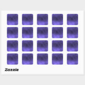 Dark Grunge - Indigo Quadratischer Aufkleber (Blatt)