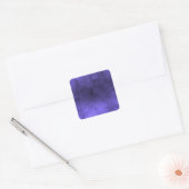 Dark Grunge - Indigo Quadratischer Aufkleber (Umschlag)