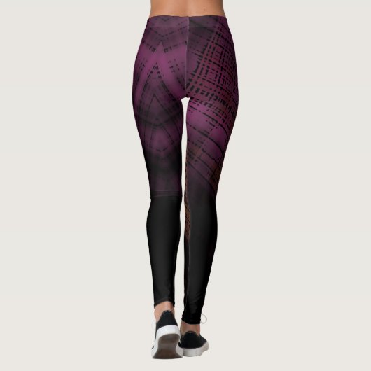 Dark Grunge Kariert Leggings (Rückseite)