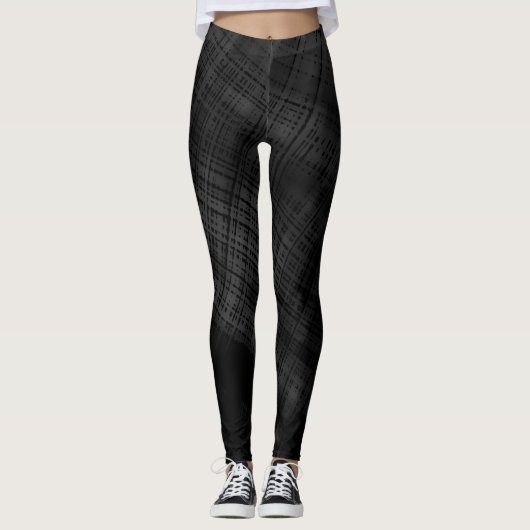 Dark Grunge Kariert Leggings (Vorderseite)