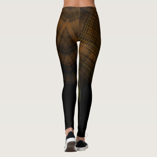Dark Grunge Kariert Leggings (Rückseite)