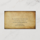 Dark Grunge Musiker Gitarrenlehrer Visitenkarte (Rückseite)