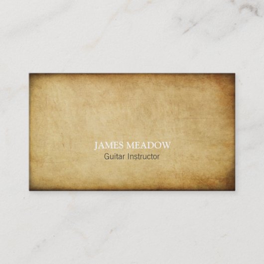 Dark Grunge Musiker Gitarrenlehrer Visitenkarte (Vorderseite)