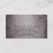 Dark Grunge Musiker Gitarrenlehrer Visitenkarte (Rückseite)