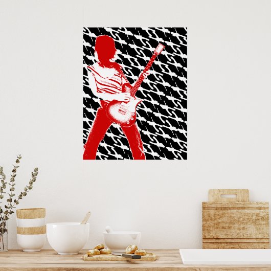 Dark Guitars Poster (Küche)