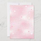 Dark Hair Girl Baby Shower Einladung (Rückseite)