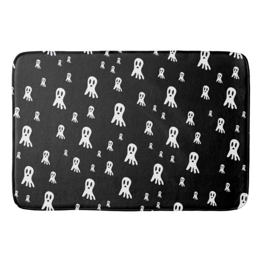 Dark Halloween Ghosts Badematte (Vorderseite)