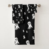 Dark Halloween Ghosts Badhandtuch Set (Insitu)
