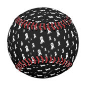 Dark Halloween Ghosts Baseball (Rückseite)