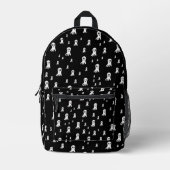 Dark Halloween Ghosts Bedruckter Rucksack (Vorderseite)