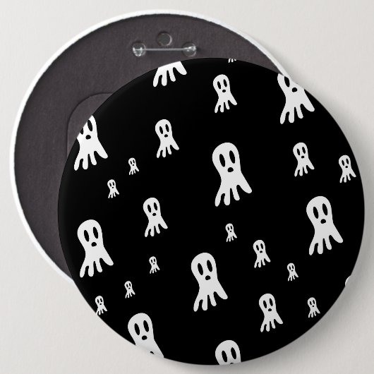 Dark Halloween Ghosts Button (Vorne & Hinten)