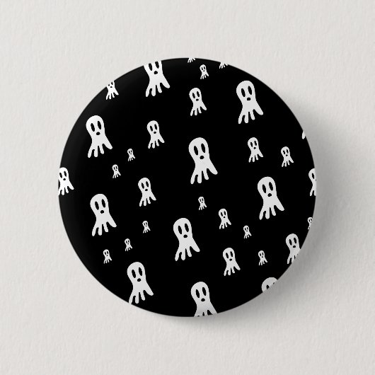 Dark Halloween Ghosts Button (Vorderseite)