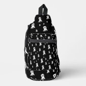 Dark Halloween Ghosts Crossbody Bag (Vorderseite)