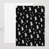 Dark Halloween Ghosts Einladung (Vorne/Hinten)