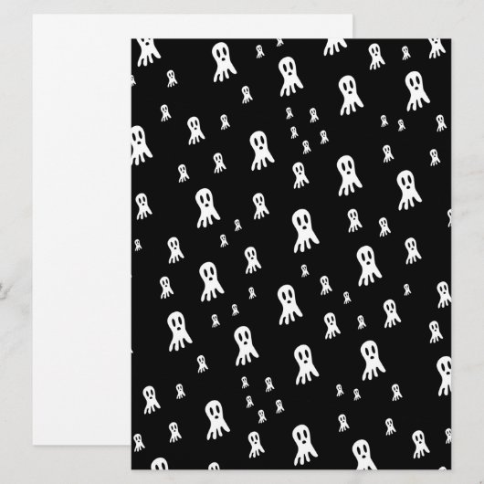 Dark Halloween Ghosts Einladung (Vorne/Hinten)