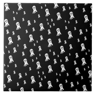 Dark Halloween Ghosts Fliese