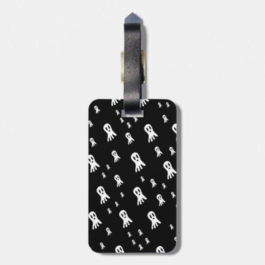 Dark Halloween Ghosts Gepäckanhänger (Rückseite vertikal)