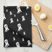 Dark Halloween Ghosts Geschirrtuch (Viertel Falte)