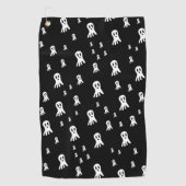 Dark Halloween Ghosts Golfhandtuch (Vorderseite)
