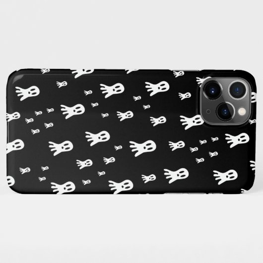 Dark Halloween Ghosts iPhone Hülle (Rückseite (Horizontal))