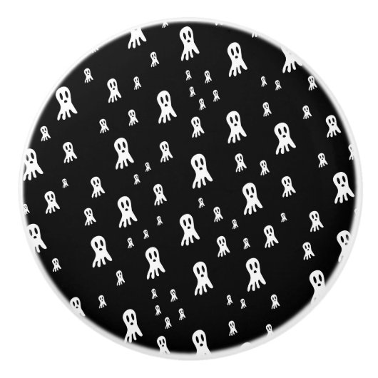 Dark Halloween Ghosts Keramikknauf (Vorderseite)