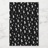 Dark Halloween Ghosts Lebensmitteletikett (Einzelnes Label)