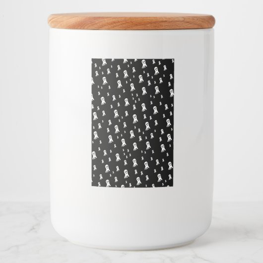 Dark Halloween Ghosts Lebensmitteletikett (Vorderseite)