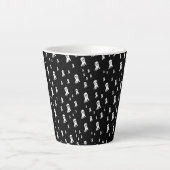Dark Halloween Ghosts Milchtasse (Vorderseite)