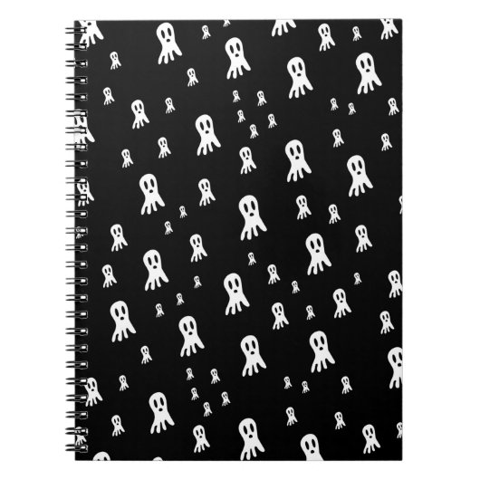 Dark Halloween Ghosts Notizblock (Vorderseite)