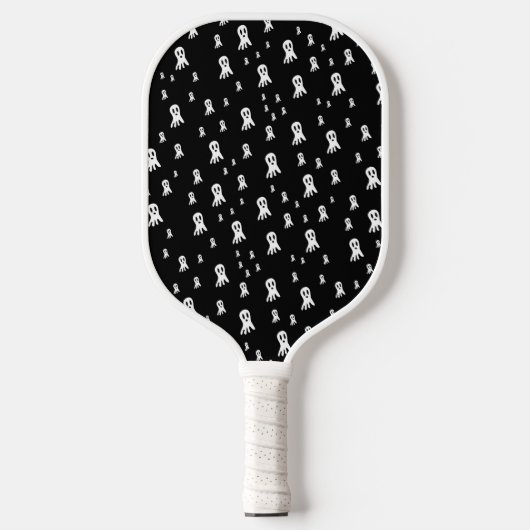 Dark Halloween Ghosts Pickleball Schläger (Vorderseite)