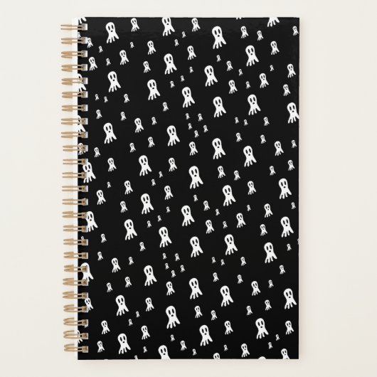 Dark Halloween Ghosts Planer (Vorderseite)