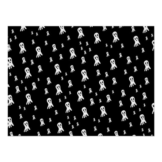 Dark Halloween Ghosts Poster (Vorderseite)