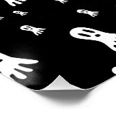Dark Halloween Ghosts Poster (Ecke)