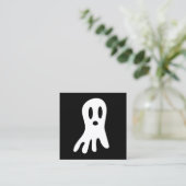 Dark Halloween Ghosts Rabattkarte (Stehend Vorderseite)