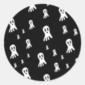 Dark Halloween Ghosts Runder Aufkleber (Vorderseite)