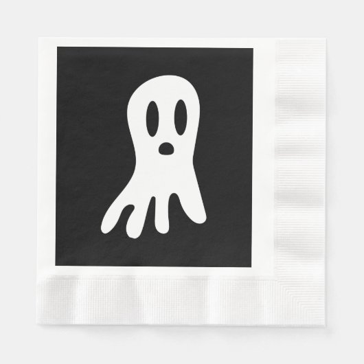 Dark Halloween Ghosts Serviette (Vorderseite)