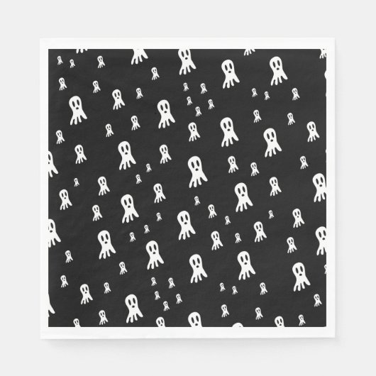 Dark Halloween Ghosts Serviette (Vorderseite)