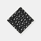 Dark Halloween Ghosts Serviette (Ecke)