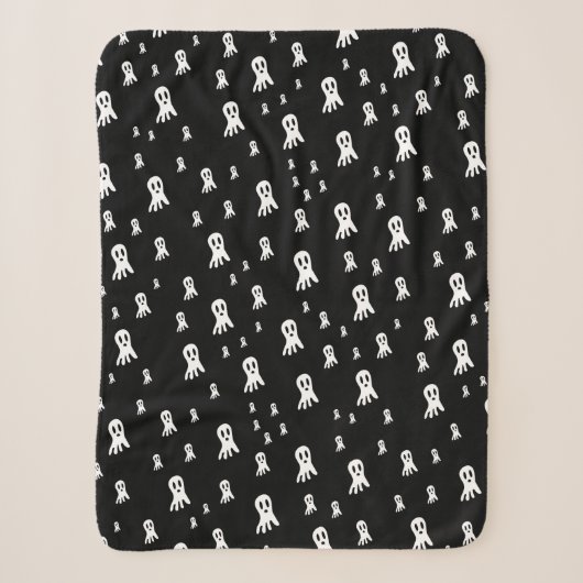 Dark Halloween Ghosts Sherpadecke (Vorderseite)