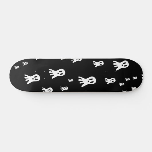 Dark Halloween Ghosts Skateboard (Horizontal)