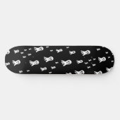 Dark Halloween Ghosts Skateboard (Horizontal)