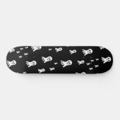 Dark Halloween Ghosts Skateboard (Horizontal)